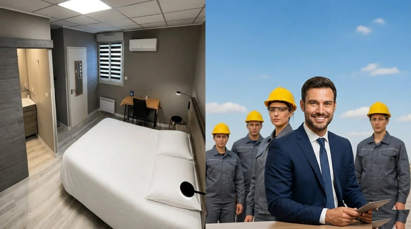 Hébergement professionnel proche CNPE Chinon Avoine — chambre hôtel et intervenants site nucléaire à Beaumont-en-Véron